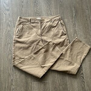 EILEEN FISHER Cotton Hemp Tapered Ankle Pant